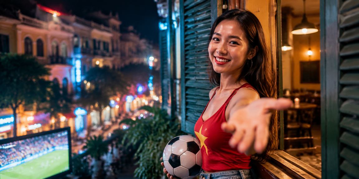 Người hâm mộ bóng đá Hà Nội xem kèo tại quán cà phê Việt Nam